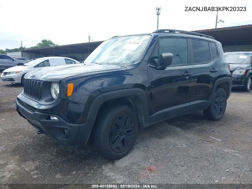 2019 Jeep Renegade Upland 4X4 VIN: ZACNJBAB3KPK20323 Lot: 40138690