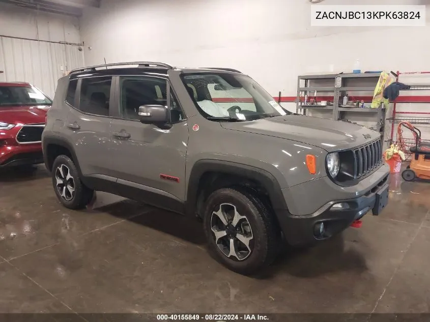 ZACNJBC13KPK63824 2019 Jeep Renegade Trailhawk 4X4