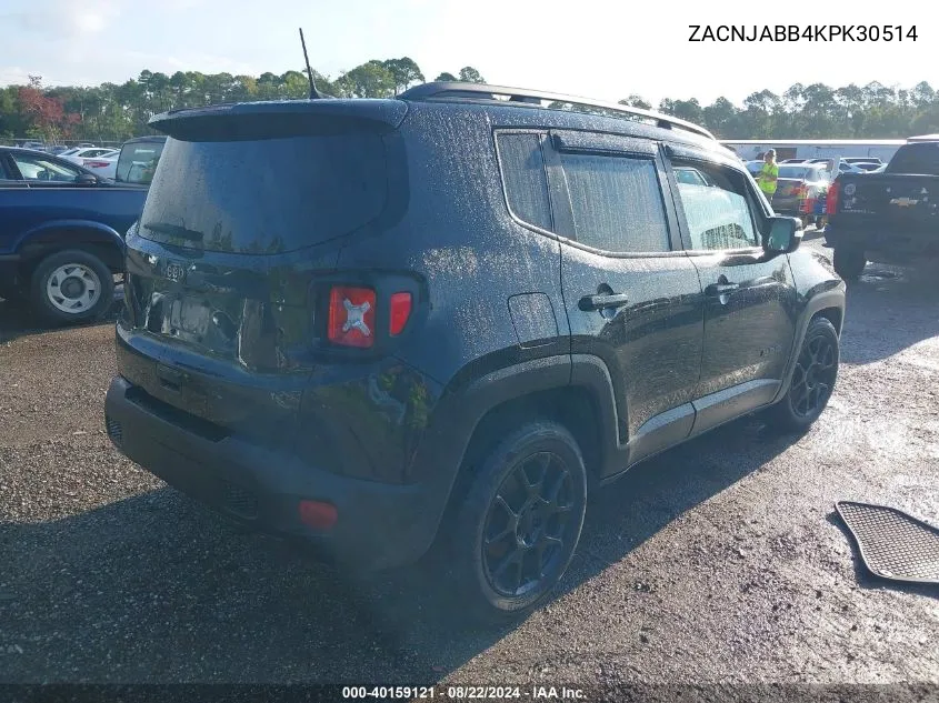 ZACNJABB4KPK30514 2019 Jeep Renegade Altitude Fwd