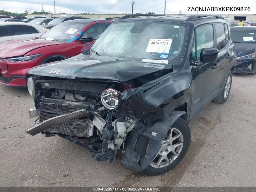 2019 Jeep Renegade Latitude Fwd VIN: ZACNJABBXKPK09876 Lot: 40285711