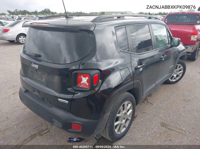 2019 Jeep Renegade Latitude Fwd VIN: ZACNJABBXKPK09876 Lot: 40285711