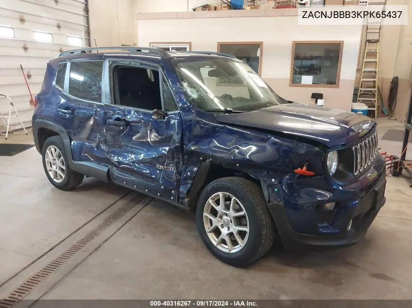 ZACNJBBB3KPK65437 2019 Jeep Renegade Latitude 4X4