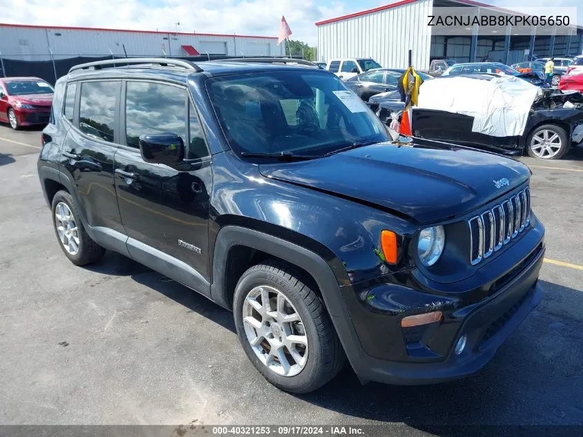 2019 Jeep Renegade Latitude Fwd VIN: ZACNJABB8KPK05650 Lot: 40321253