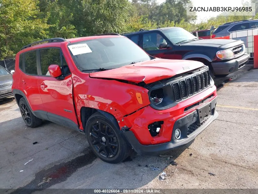 2019 Jeep Renegade Latitude VIN: ZACNJABB3KPJ96985 Lot: 40326604