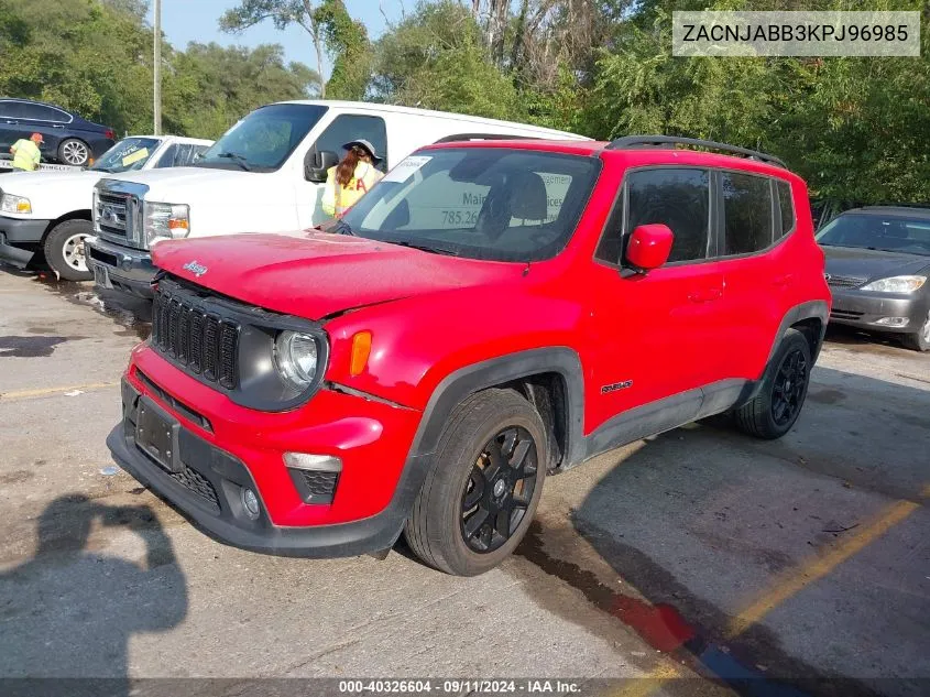 2019 Jeep Renegade Latitude VIN: ZACNJABB3KPJ96985 Lot: 40326604