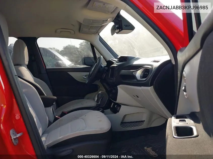 2019 Jeep Renegade Latitude VIN: ZACNJABB3KPJ96985 Lot: 40326604