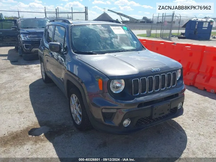 2019 Jeep Renegade Latitude VIN: ZACNJABB8KPK76962 Lot: 40326801