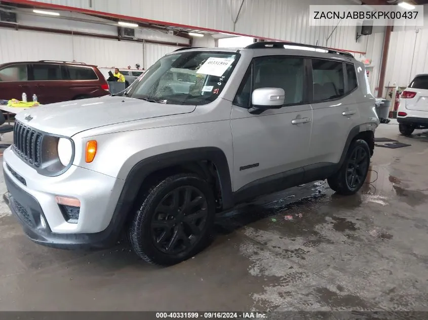 ZACNJABB5KPK00437 2019 Jeep Renegade Altitude Fwd