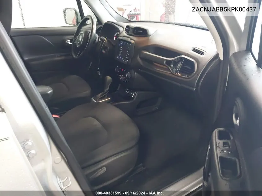 ZACNJABB5KPK00437 2019 Jeep Renegade Altitude Fwd