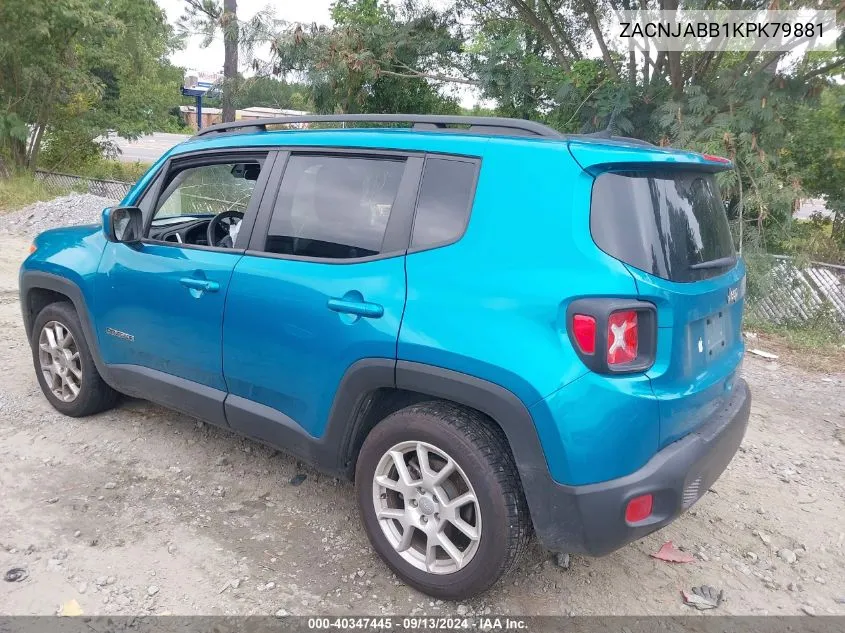 ZACNJABB1KPK79881 2019 Jeep Renegade Latitude Fwd