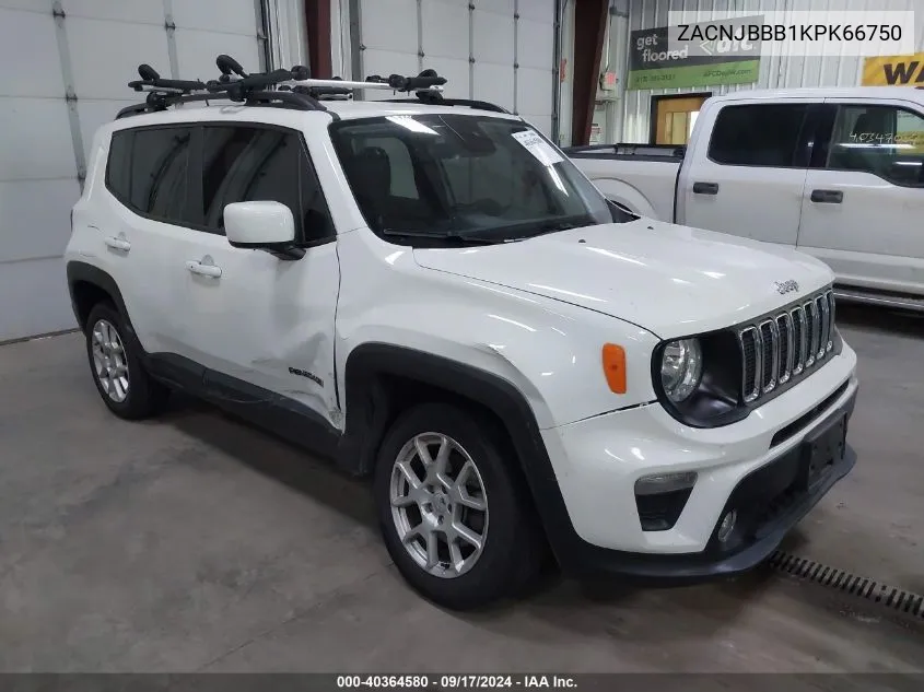 2019 Jeep Renegade Latitude VIN: ZACNJBBB1KPK66750 Lot: 40364580