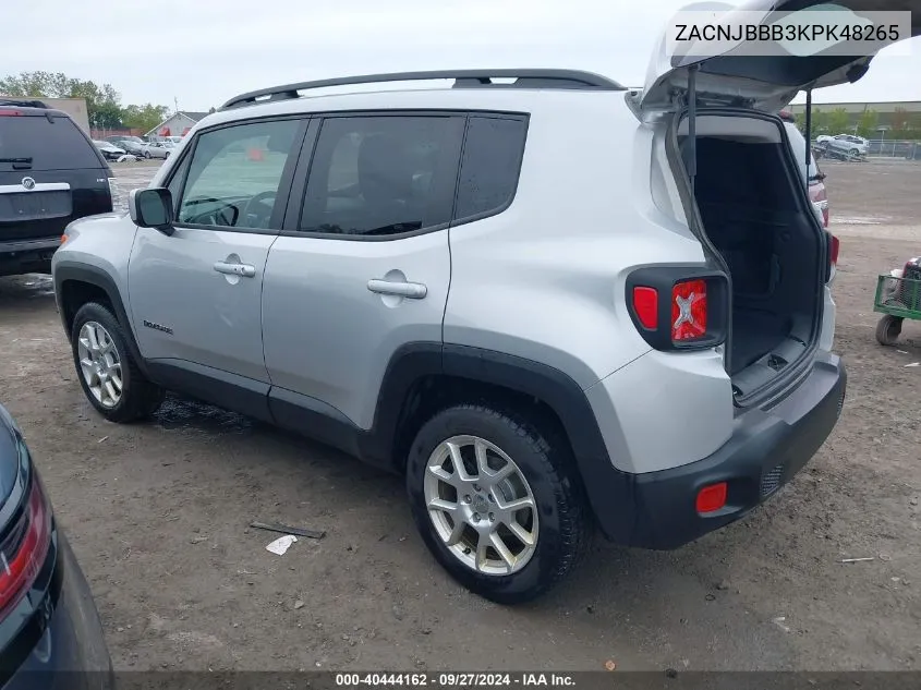 2019 Jeep Renegade Latitude 4X4 VIN: ZACNJBBB3KPK48265 Lot: 40444162