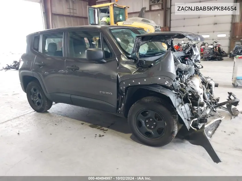 ZACNJBAB5KPK84654 2019 Jeep Renegade Sport 4X4