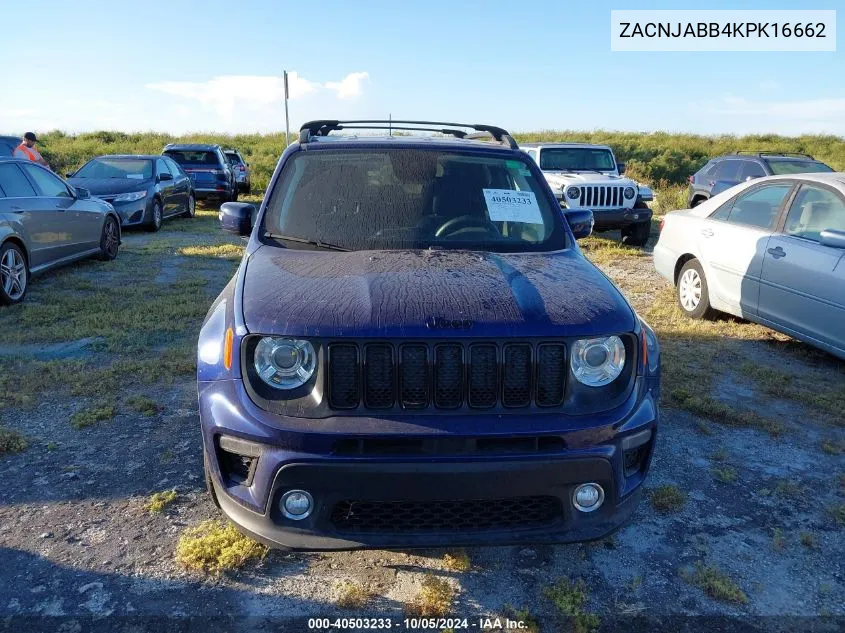 2019 Jeep Renegade Latitude VIN: ZACNJABB4KPK16662 Lot: 40503233