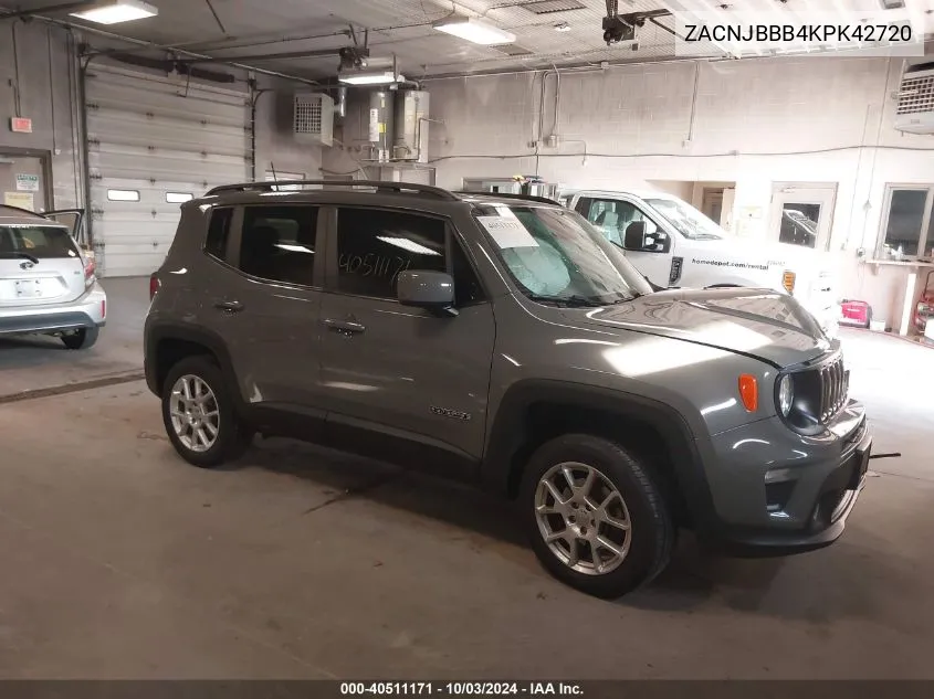 ZACNJBBB4KPK42720 2019 Jeep Renegade Latitude 4X4