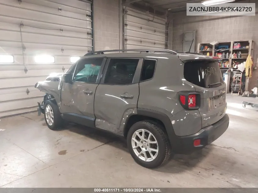 ZACNJBBB4KPK42720 2019 Jeep Renegade Latitude 4X4