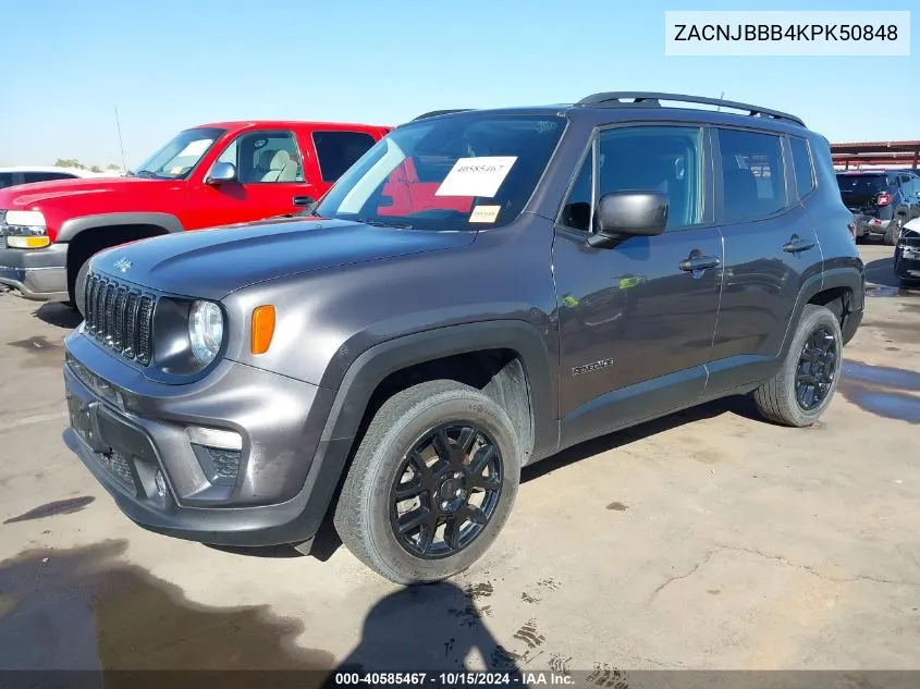 2019 Jeep Renegade Latitude 4X4 VIN: ZACNJBBB4KPK50848 Lot: 40585467