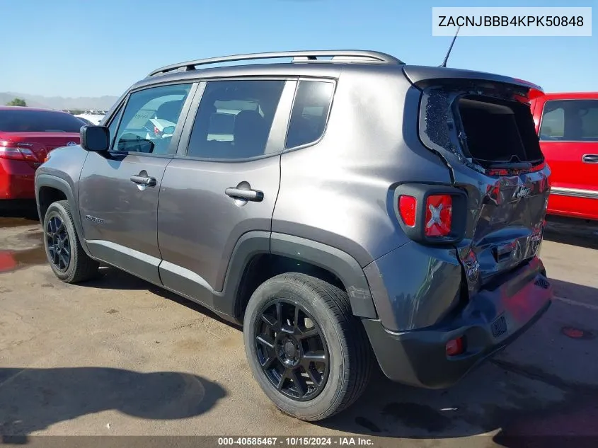 2019 Jeep Renegade Latitude 4X4 VIN: ZACNJBBB4KPK50848 Lot: 40585467