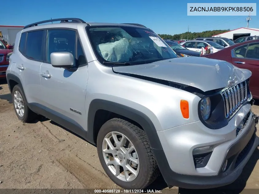 2019 Jeep Renegade Latitude Fwd VIN: ZACNJABB9KPK88506 Lot: 40585728