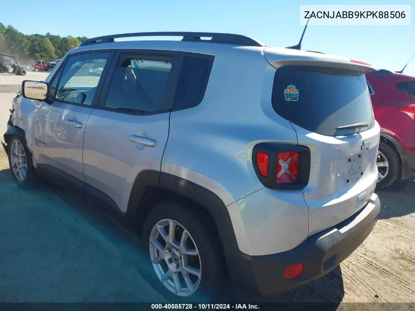 ZACNJABB9KPK88506 2019 Jeep Renegade Latitude Fwd