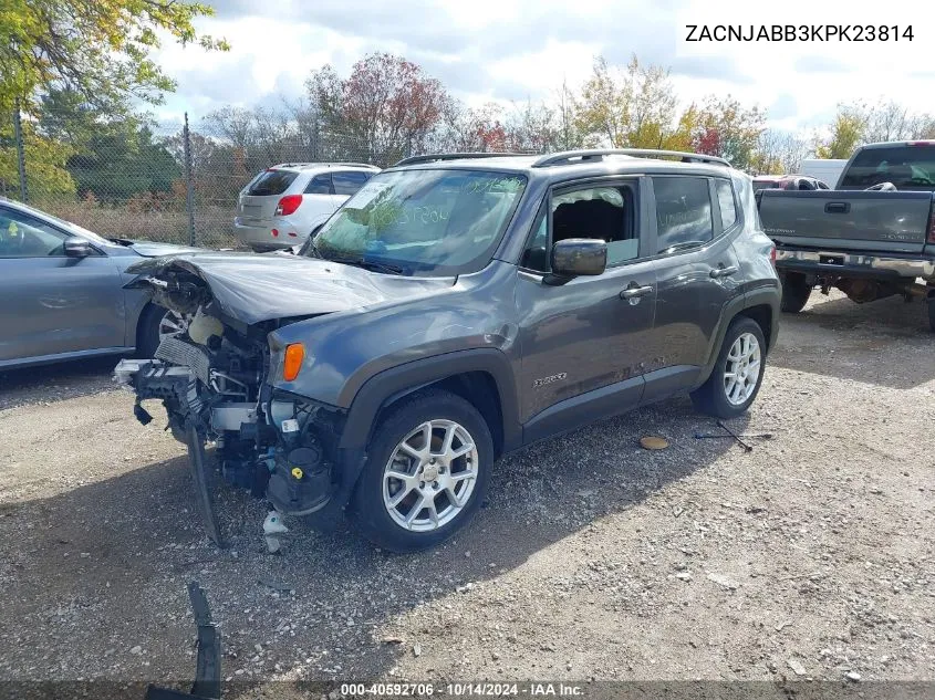 2019 Jeep Renegade Latitude Fwd VIN: ZACNJABB3KPK23814 Lot: 40592706