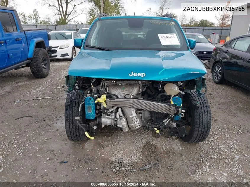 2019 Jeep Renegade Latitude 4X4 VIN: ZACNJBBBXKPK35755 Lot: 40605665