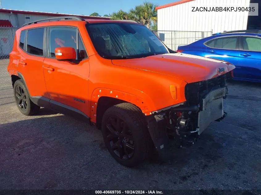 2019 Jeep Renegade Altitude Fwd VIN: ZACNJABB4KPJ90435 Lot: 40669705