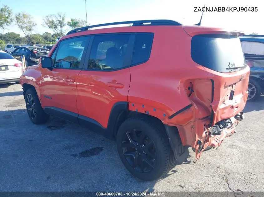 2019 Jeep Renegade Altitude Fwd VIN: ZACNJABB4KPJ90435 Lot: 40669705