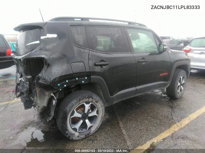 ZACNJBC11LPL83333 2020 Jeep Renegade Trailhawk 4X4