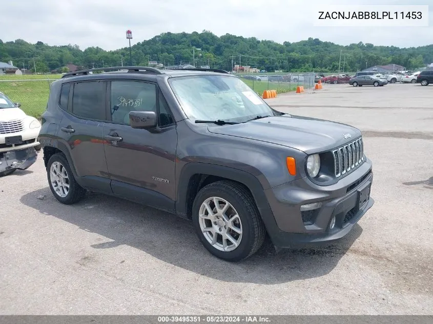 2020 Jeep Renegade Latitude Fwd VIN: ZACNJABB8LPL11453 Lot: 39495351