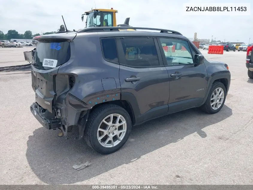 2020 Jeep Renegade Latitude Fwd VIN: ZACNJABB8LPL11453 Lot: 39495351