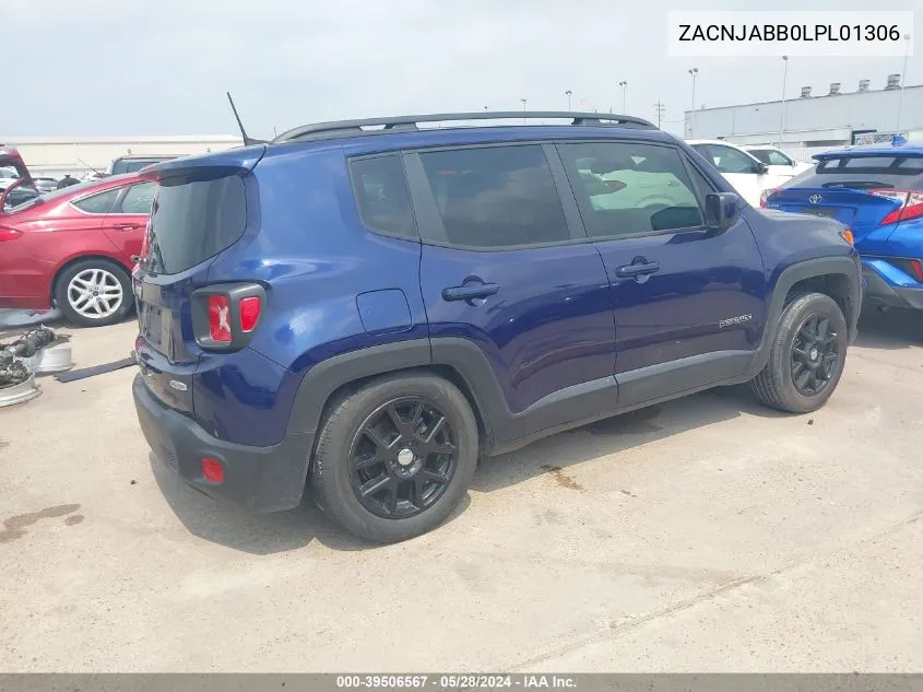 2020 Jeep Renegade Latitude Fwd VIN: ZACNJABB0LPL01306 Lot: 39506567