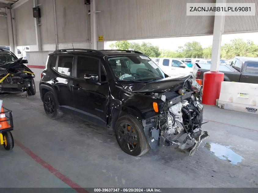 2020 Jeep Renegade Altitude Fwd VIN: ZACNJABB1LPL69081 Lot: 39637347