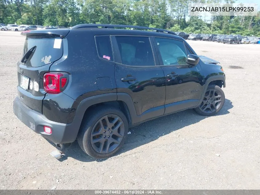 ZACNJAB15LPK99253 2020 Jeep Renegade High Altitude Fwd