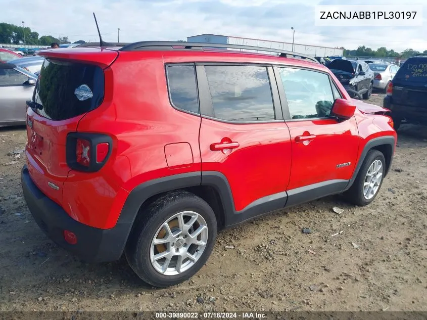 2020 Jeep Renegade VIN: ZACNJABB1PL30197 Lot: 39890022