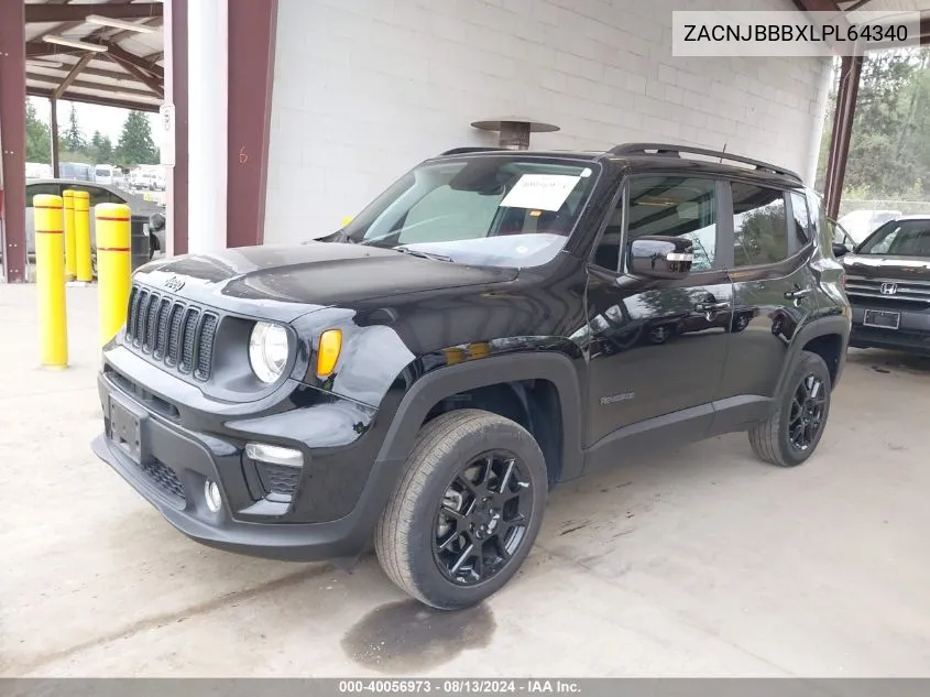 2020 Jeep Renegade Altitude 4X4 VIN: ZACNJBBBXLPL64340 Lot: 40056973