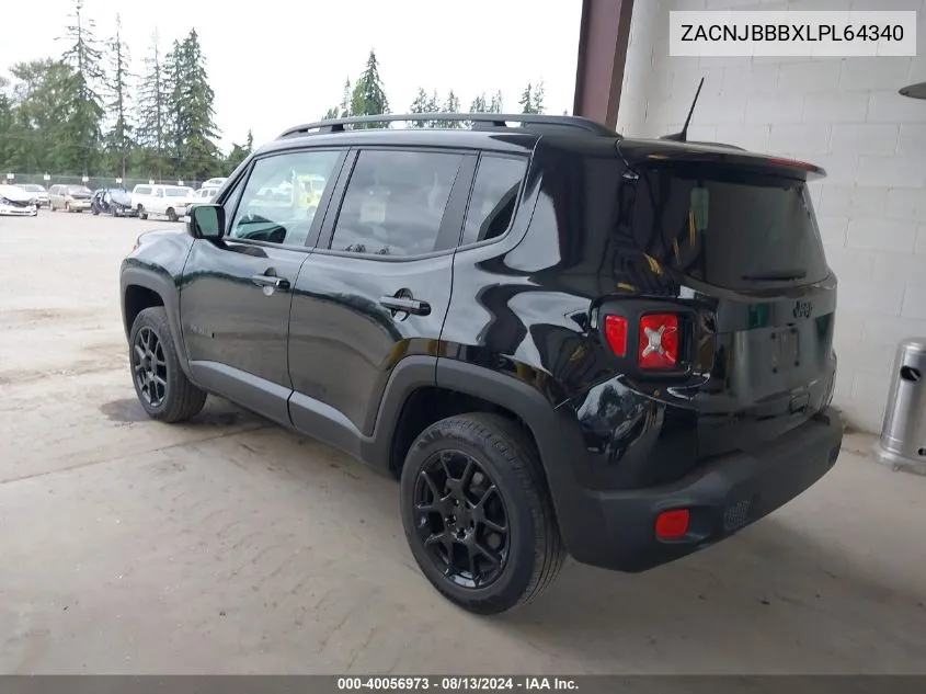 2020 Jeep Renegade Altitude 4X4 VIN: ZACNJBBBXLPL64340 Lot: 40056973