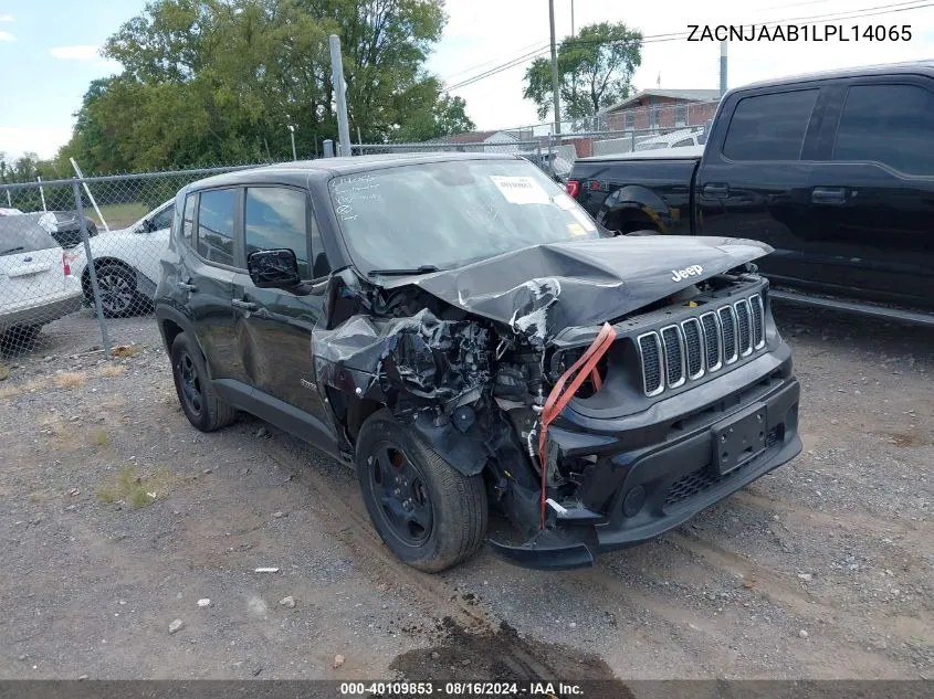 2020 Jeep Renegade Sport Fwd VIN: ZACNJAAB1LPL14065 Lot: 40109853