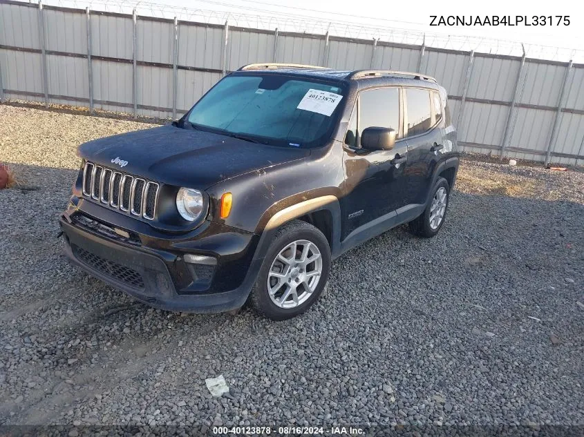 ZACNJAAB4LPL33175 2020 Jeep Renegade Sport Fwd