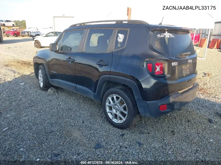 ZACNJAAB4LPL33175 2020 Jeep Renegade Sport Fwd