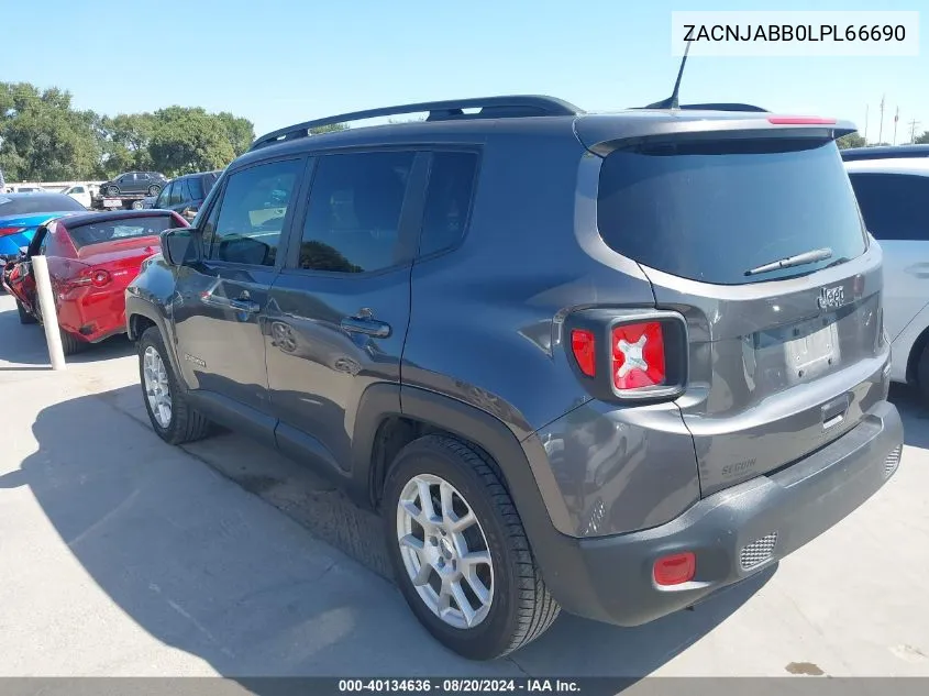 2020 Jeep Renegade Latitude VIN: ZACNJABB0LPL66690 Lot: 40134636