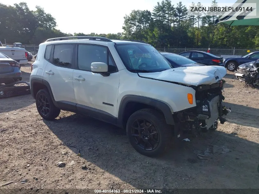 2020 Jeep Renegade Altitude 4X4 VIN: ZACNJBBB2LPL69144 Lot: 40154363