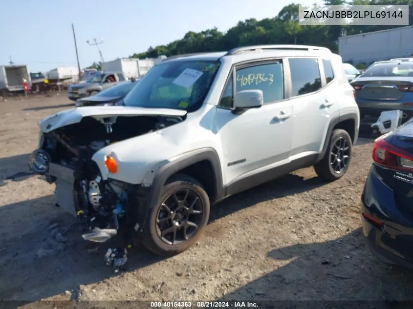 2020 Jeep Renegade Altitude 4X4 VIN: ZACNJBBB2LPL69144 Lot: 40154363