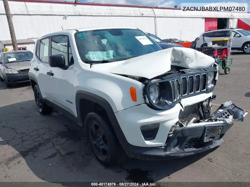 2020 Jeep Renegade Sport 4X4 VIN: ZACNJBABXLPM07480 Lot: 40174976