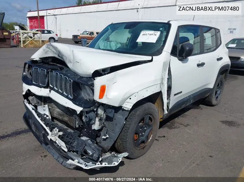 2020 Jeep Renegade Sport 4X4 VIN: ZACNJBABXLPM07480 Lot: 40174976