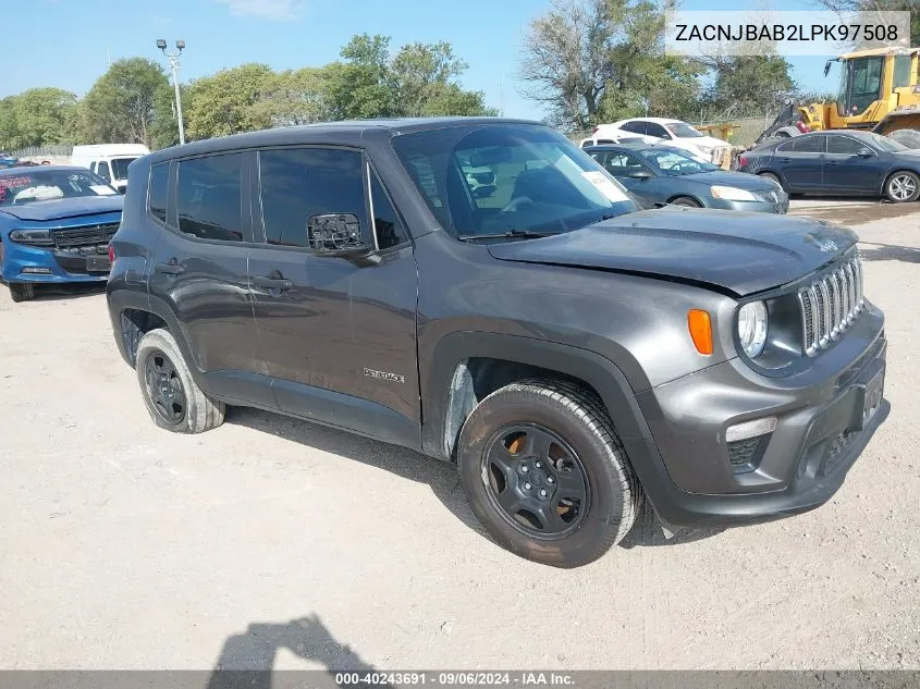 ZACNJBAB2LPK97508 2020 Jeep Renegade Sport 4X4