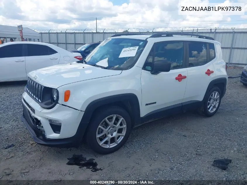 ZACNJAAB1LPK97378 2020 Jeep Renegade Sport Fwd