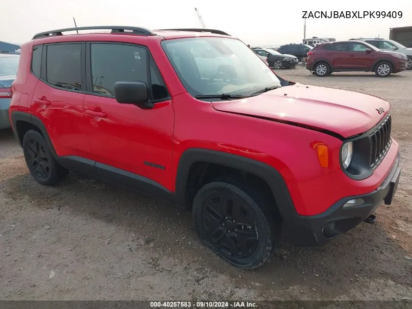 2020 Jeep Renegade Upland 4X4 VIN: ZACNJBABXLPK99409 Lot: 40257583