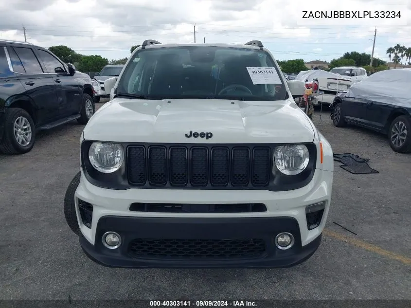 ZACNJBBBXLPL33234 2020 Jeep Renegade Altitude 4X4