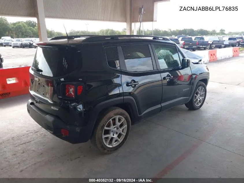 2020 Jeep Renegade Latitude VIN: ZACNJABB6LPL76835 Lot: 40352132